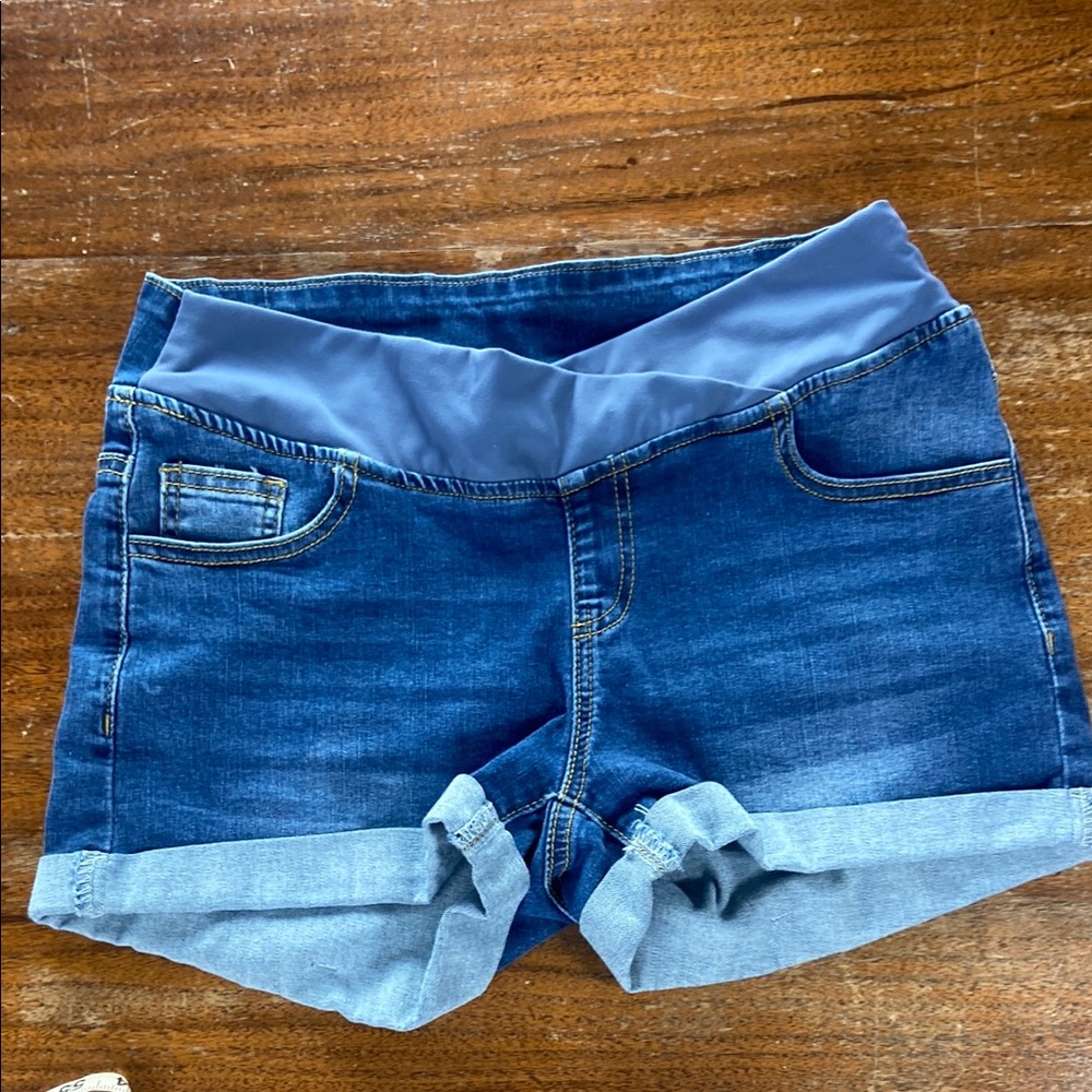 Maternity Shorts stretch denim jean shorts unbranded  Medium M women’s